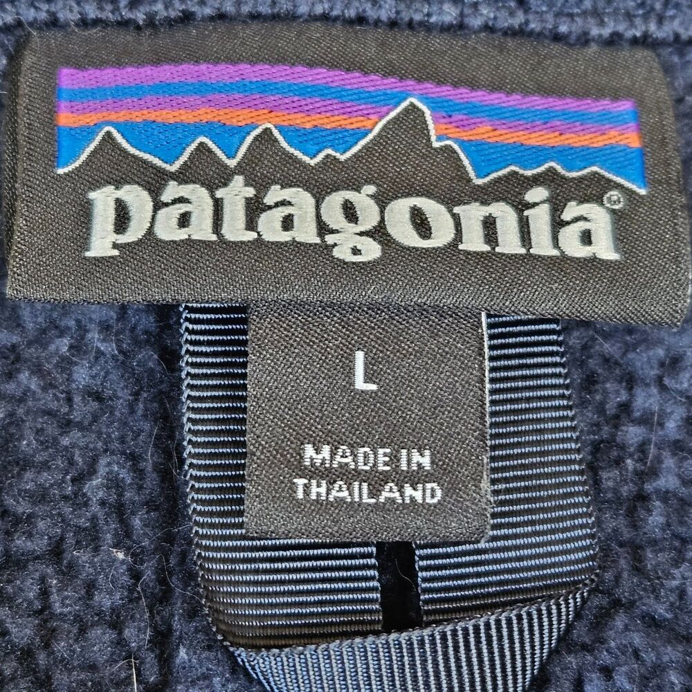 Patagonia Men's Navy Blue Wool-Blend Button Jacket - Picture 8 of 13